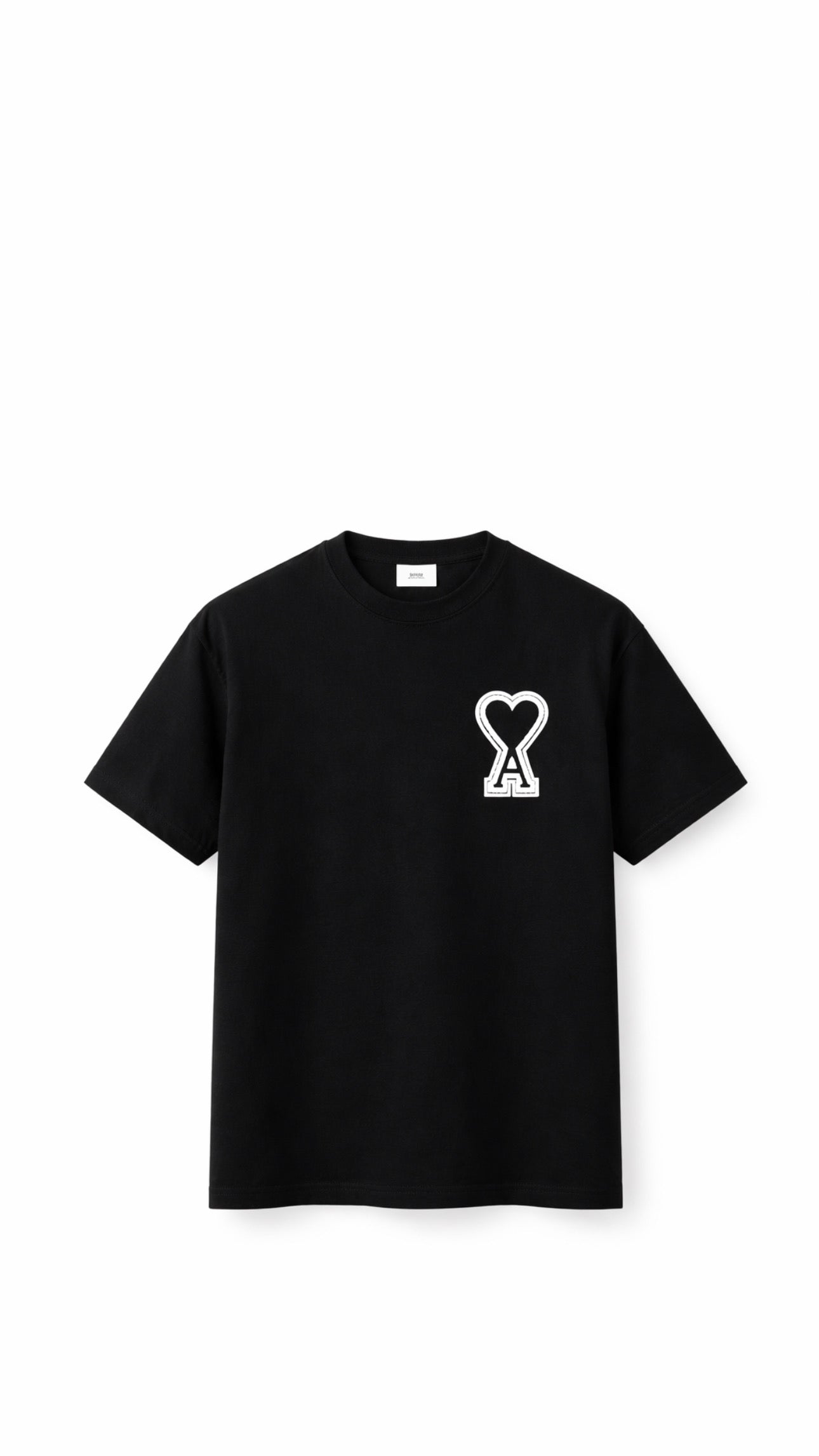 A BLACK T-SHIRT