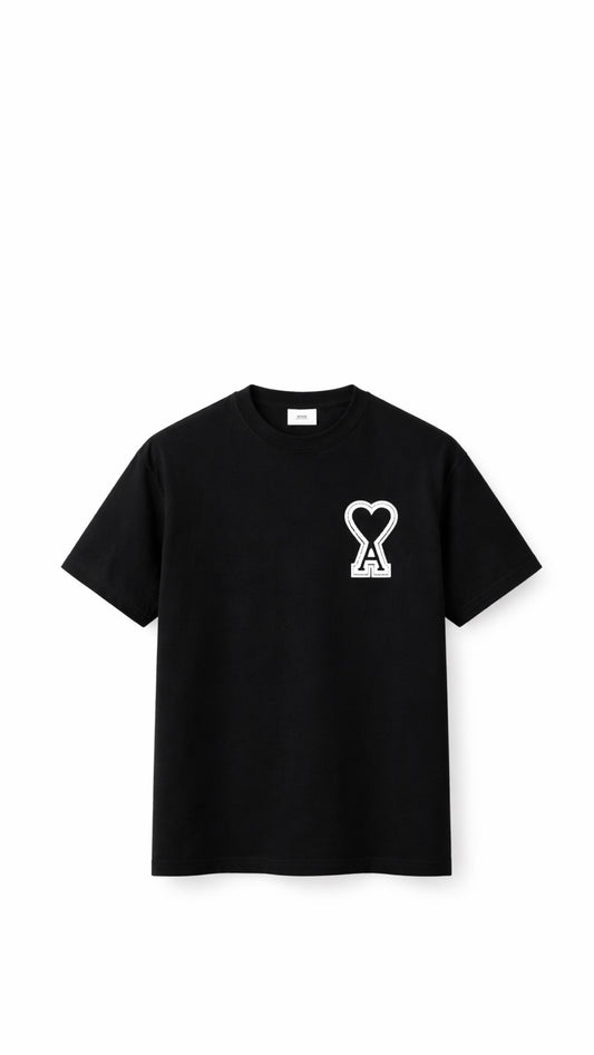 A BLACK T-SHIRT