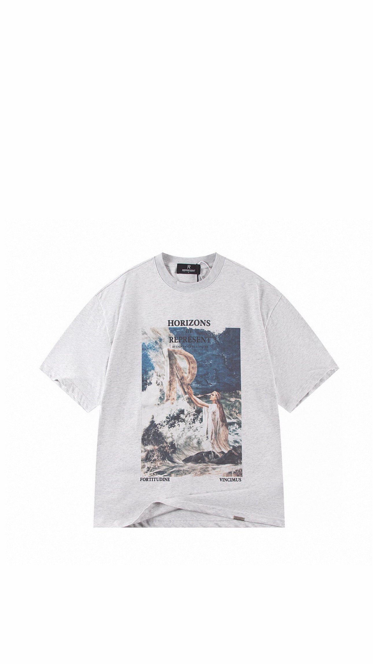 R GRAY T-SHIRT