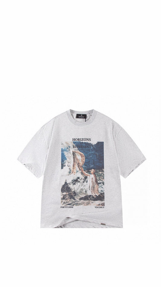 R GRAY T-SHIRT