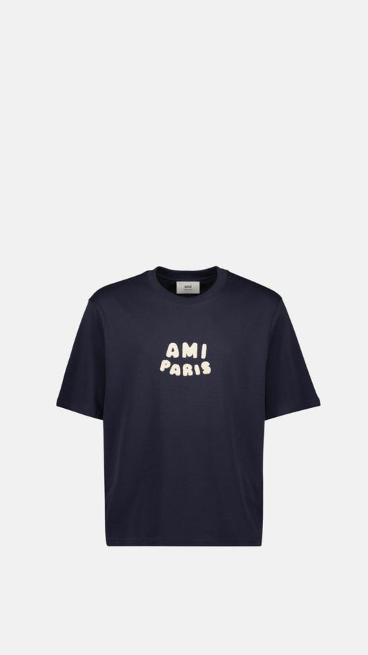 A PARIS NAVY T-SHIRT