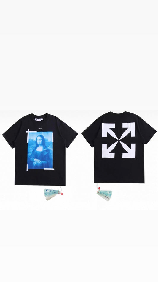 OFF- MONALISA BLACK T-Shirt